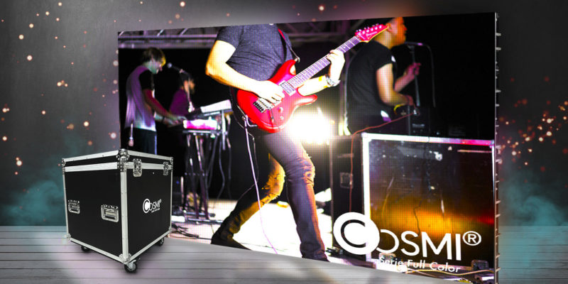 Ecran géant LED COSMI Full Color pour concert et évènementiel accompagné de sa flight case Ecran géant LED COSMI Full Color pour concert et évènementiel accompagné de sa flight case. Cet écran serra parfait pour vos évènement grâce à sa haute qualité d'image COSMI Full Color