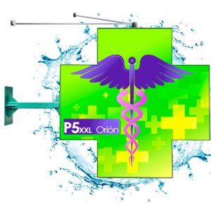 La croix de pharmacie ORION P5 XL Full Color est idéal pour afficher du contenu visible à courte et longue distance, cette croix est parfaite pour toutes les pharmacies ou clinique vétérinaire.