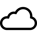 Symbole de serveur cloud